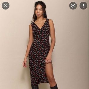 Reformation Cherry Ares Pie Midi Dress M 🍒